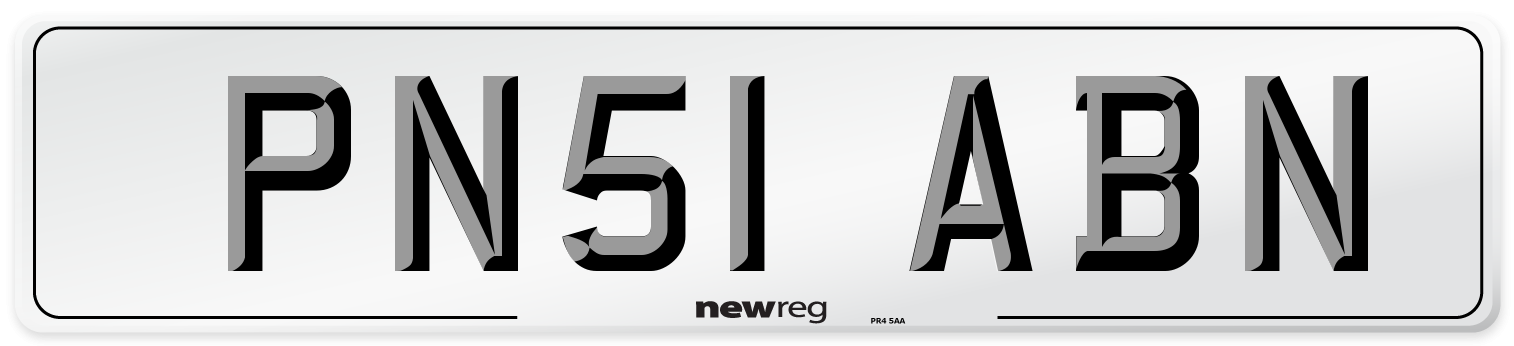 PN51 ABN Number Plate from New Reg